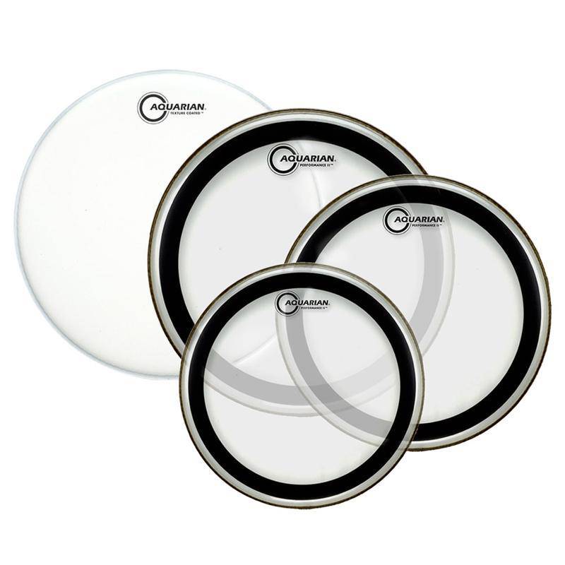 Kit de Peles Aquarian Performance II Clear – 10" / 12" / 16" (Value Pack)