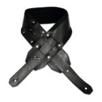 Correia para Guitarra Gruv Gear Recoil 3.5" em Couro Sintético e Neoprene - Preto