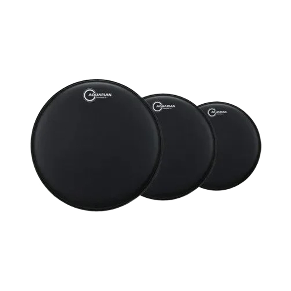 Kit de Peles Aquarian Response 2 Porosa Black – 10" / 12" / 16"